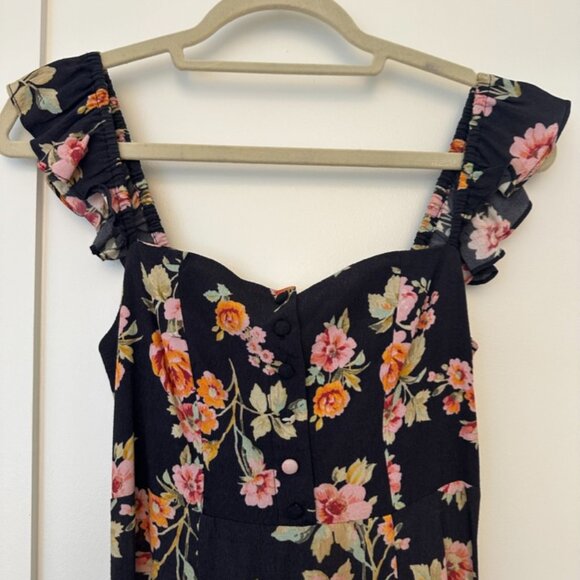 Flynn Skye Bardot Maxi Dress Floral Print Size S - Picture 6 of 12